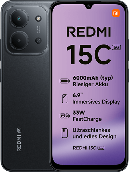 Xiaomi Redmi 15C 5G Midnight Black