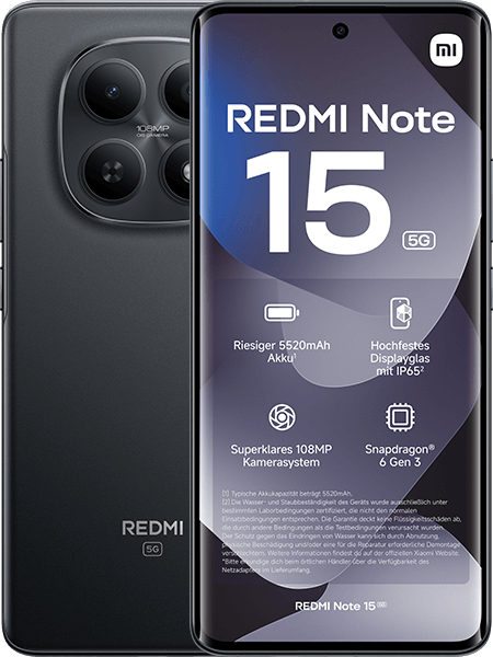 Xiaomi REDMI Note 15 5G 128GB Black
